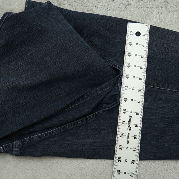 Levi's 505 Jeans Womens Size 14 Blue High-Rise Straight Denim 31" Inseam Stretch - Picture 7 of 16